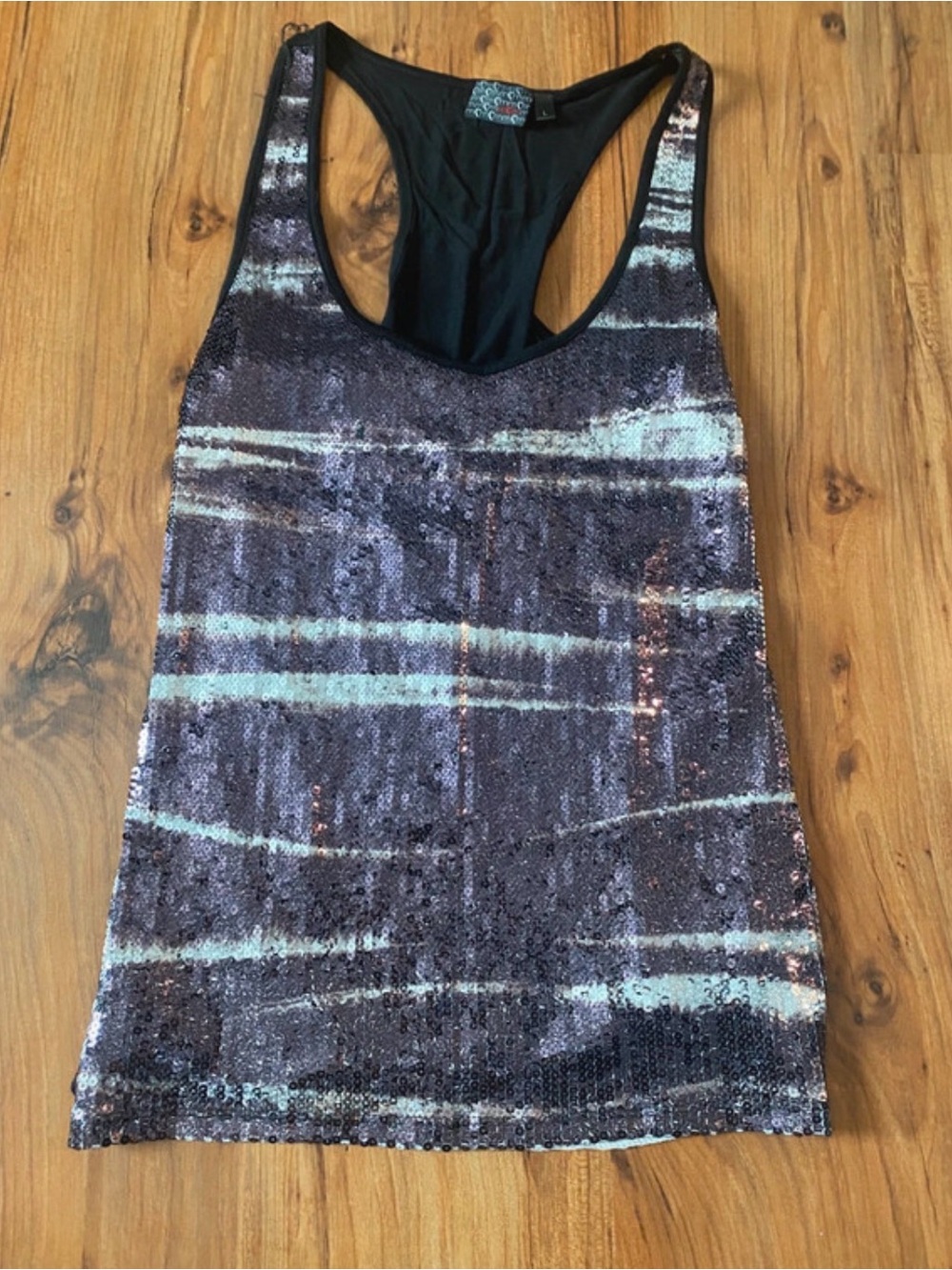 Woman’s Goth Grunge MUDD Sequin Tank Top